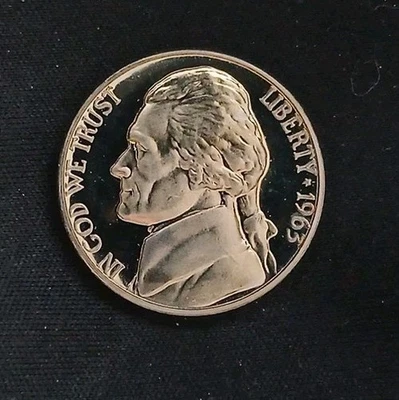 1963-P Golden Toned Dcam Proof Jefferson Nickel ~  Free Shipping!  - Image 1 of 4
