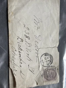 Envelope Post Mark 1883 QV - Picture 1 of 8
