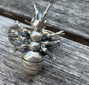 Sterling Silver Ant Figural Ring size 8, EUC, 6.7 Grams - Picture 1 of 5