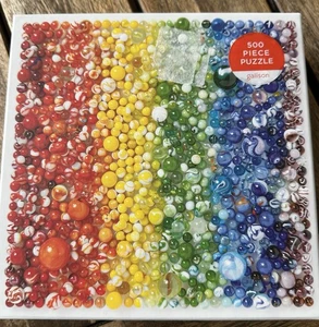 GALISON Puzzle 500 Piece Puzzle Rainbow MARBLES ~ Complete - Picture 1 of 4