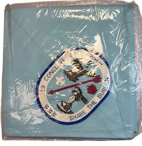 1981 Conclave SE1 Virginia Blue Share The Burden Neckerchief - Picture 1 of 2
