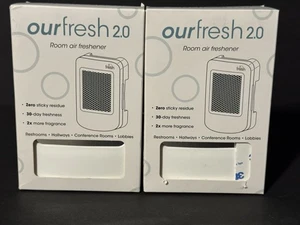 2 Count Fresh Products Ourfresh 2.0 Room Air Freshener Dispenser, White - Picture 1 of 4