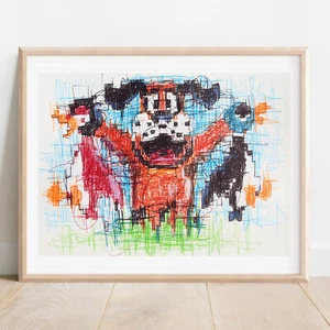 Duck Hunt Ballpoint Pen Print, Super Smash Bros Art Poster - Picture 1 of 3
