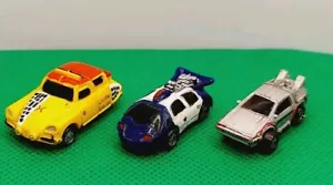 FUNRISE Micro Machines Back to the Future II Cars DeLorean Police Taxi 1989 - Picture 1 of 9