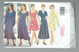 BUTTERICK 4332  pattern dress bolero Sz 6 8 10 unused uncut factory folded - Picture 1 of 1