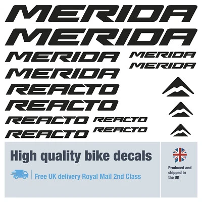 Merida Reacto bike decals with free bike protection (30 pack) free delivery - Image 1 of 4