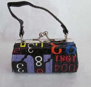 Black Purse with Numbers Print  Fits 18" American Girl Dolls - Picture 1 of 1