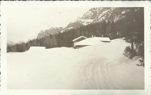 FOTOGRAFIA ORIGINALE / CARTOLINA_ MADONNA DI CAMPIGLIO _ CAMPO CARLO MAGNO _1937 - Picture 1 of 1