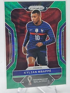 2022 PANINI PRIZM, WORLD CUP, GREEN WAVE, KYLIAN MBAPPE, FRANCE - Picture 1 of 2
