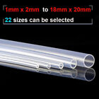 Clear 1/2/3/4/5/6/7/8/8/9/10/11mm Id PTFE Tube Tubing Pipe Sleeving