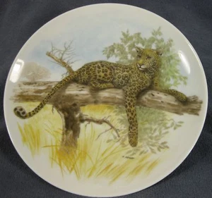 Piatto decorativo tondo leopardato 7,5" H Arndt Kaiser Germania Ovest - Foto 1 di 4