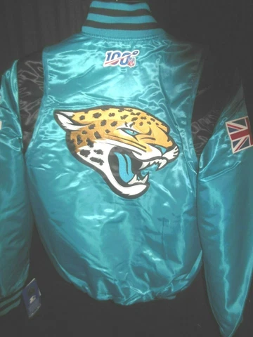 Jacksonville Jaguars NFL Men's Quilt Lined Front Snap Starter Jacket  XXL or 3X Cover