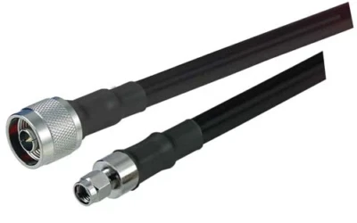 LMR-400 N Male to RPSMA male Helium Times Microwave Coaxial Cable Assembly 400 - Image 1 of 4