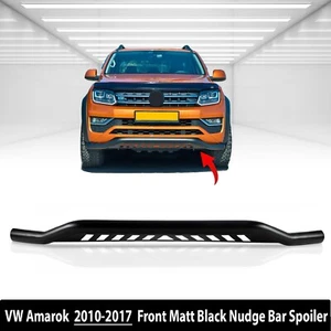 City Bar for VW Amarok 2010-17 Matt Black Spoiler Bumper Guard Nudge Bar - Picture 1 of 8