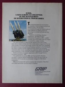 3/1984 PUB GRIP MBB THOMSON-CSF HAWK BATTERIES MISSILE AIR DEFENSE SYSTEM AD - Picture 1 of 1