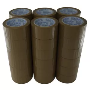 36 Rolls Carton Sealing Brown Packing Tape Box Shipping 1.8 mil 2" x 110 Yards - Picture 1 of 1