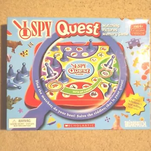 I SPY (QUEST) SCHOLASTIC MEMORY GAME "Missing 4 tokens" - Picture 1 of 3