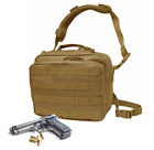 Pistolet en nylon bronzé dissimulation sac épaule étui pistolet étui de tir mallette carrée 