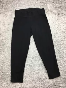 Torrid Capri Leggings Womens Size 0 Black Stretch Cotton Blend #2 - Picture 1 of 13