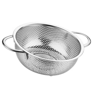 Vegetable Strainer Bowl Mesh Colander Strainer Basket Shrimps Fish Frying Basket - Picture 1 of 12