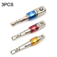 Socket Adapter Hex Shank To 1/4 1/2 3/8" Impact Drill Driver Bit quick change cv