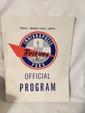 Very Rare INDIANAPOLIS RACEWAY PARK First Official Program 1961