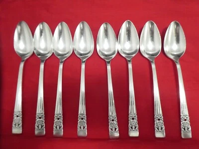 Coronation 1936 Comunidad Plato de Plata Cucharas Sopera Ovaladas X Ocho 8 En muy buena condición Envío Gratis Foto 1 de 4