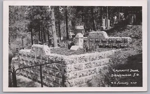 RPPC- Deadwood, South Dakota, Calamity Jane Gravesite B.H. Studios, - Picture 1 of 2