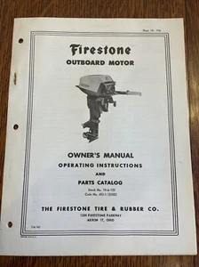 Firestone 12 HP Outboard Owner Part Operating Manual FM 145 - Picture 1 of 8