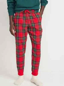 Nuevo con etiquetas Antiguo Azul Marino Rojo Verde Tartán Franela Jogger Pantalones Dormir Salón Hombres XXL - Imagen 1 de 1