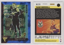 2020-21 Panini Flux Rookies Blue Cracked Ice Prizm Sam Merrill #243 Rookie RC