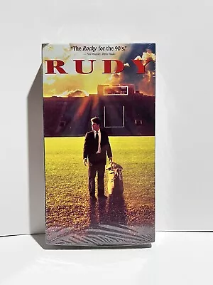 RUDY - VHS - 1994 - SEAN ASTIN - NED BEATY - FOOTBALL - WATERMARK NEW SEALED - Image 1 of 4