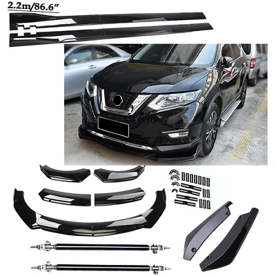 Front Bumper Spoiler Body Kit / Side Skirt/Strut Rods For Nissan Glossy I+ Foto 1 de 4