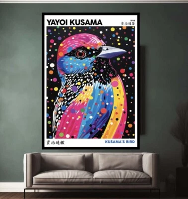 Large size Yayoi Kusame print, Yayoi Kusama poster, Yayoi Kusama Decor A4 to A0 - Image 1 of 2