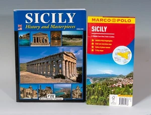 Beautiful Sicily Book and Large, Detailed Roadmap - Imagen 1 de 15