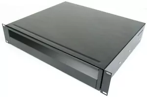 2 HE 19" Rackschublade ERGO mit Schnelltrennung & Vollauszug ADAM HALL 874 E 02 - Bild 1 von 9