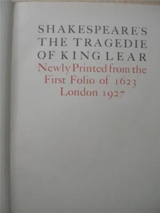 TRAGEDY OF KING LEAR Player's Shakespeare 1927 Illustrated by Paul Nash - Picture 1 of 11