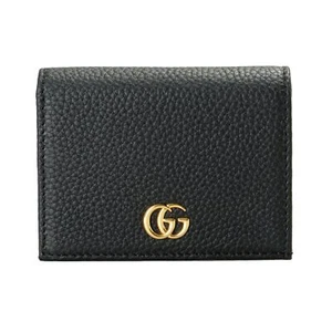 Gucci Women's Black Textured Leather With Double G metal Detail Wallet - Picture 1 of 5