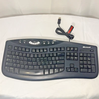 Microsoft Wired Ergonomic Keyboard Comfort Curve 2000 V 1.0 KU0459 - Image 1 of 4