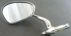 Rückspiegel - links - oval - verchromt - zur Lenkerinnenmontage - Neu !!! - Bild 1 von 6