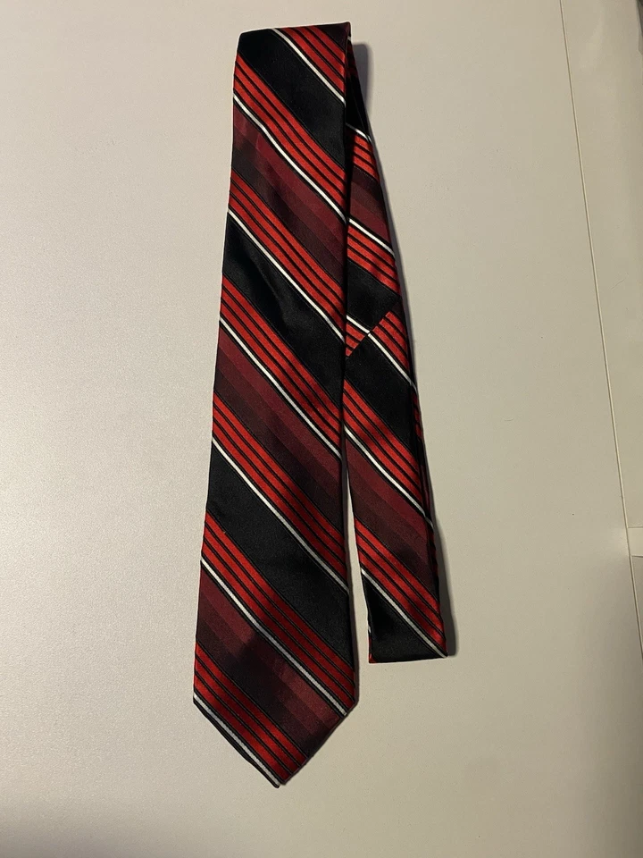 Галстук Arrow красный бордовый черный в полоску - Изображение 1 из 1
