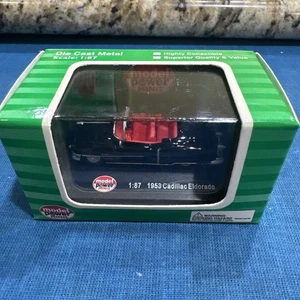 Model Power #19235 1953 Cadillac Eldorado Car Black w/Red Interior 1:87 - Picture 1 of 5
