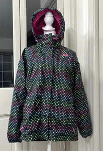 Mädchen XL (18) The North Face Hyvent Full Zip Logo Regen Übergangsjacke Punkte - Bild 1 von 13