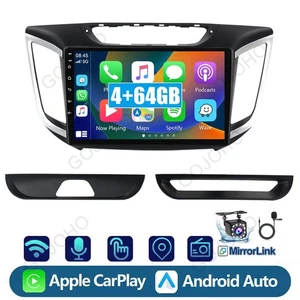 Apple Carplay Android 13 Car Stereo Wifi Navi For Hyundai Creta ix25 2015-2019 - Foto 1 di 21