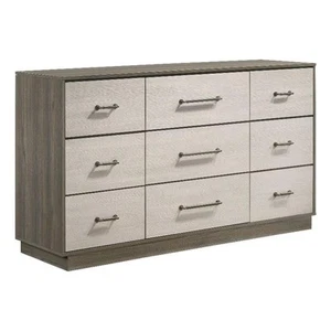 Coaster Fenwick 9-Drawer Rectangular Wood Dresser Gray Oak and Almond - Picture 1 of 18