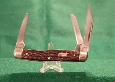 Schrade Walden Premium Stockman 881, osso irregular vintage dos anos 1960, da propriedade - Imagem 1 de 4