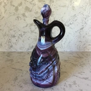 Imperial Glas lila Schlacke Glas Kruzifix 6-3/4 hoch - Bild 1 von 6