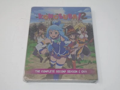 Konosuba: Complete Second Season 2 & OVA Steelbook (Blu-ray) Anime NEW SEALED - Image 1 of 4