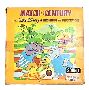 Vintage 8 mm Film Match des Jahrhunderts aus Walt Disneys Bettknöpfen & Besenstielen - Bild 1 von 13