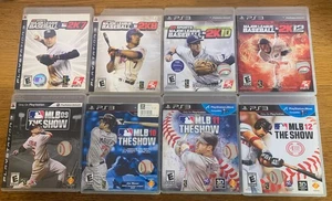 MLB PS3 Games Bundle - 8 Games - 2K 7 8 10 12, MLB The Show 09 10 11 12 - Imagen 1 de 3